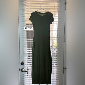 Aerie Ribbed T-Shirt Dress Full Length, S